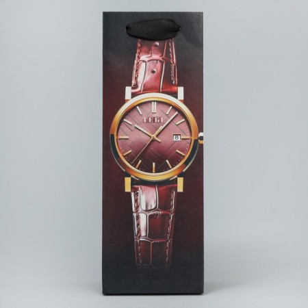 Gift package for a bottle, packaging, “drink time”, 9 x 25 x 8.9 cm-2