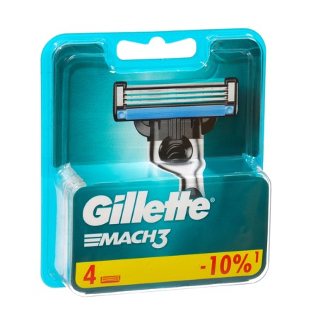 Exchange cassettes Gillette Mach3, 3 blades, 4 pcs