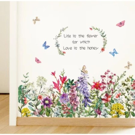 Sticking plastic interior color "Flower stories" 60x90 cm