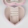 Organizer for decorations portable with the mirror "Casket Unicorn Heart", 17 × 15 × 7 cm, pink color