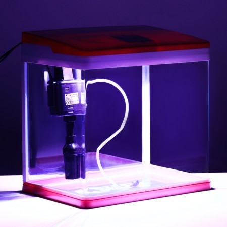 The Seastar HX-318F Aquarium includes: LED lamp 7 modes, filter, 18 l, red-10