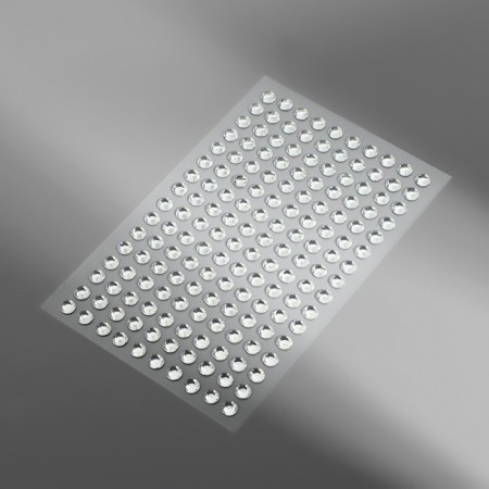 Rhound rhinestones, d = 5 mm, 160 pcs on the sheet on the sheet, the color is silver-3