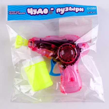 Soap bubbles "Transparent gun", 50 ml, mix-5