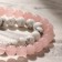 A set of bracelets 2 pcs., Shar No. 8 “Caholong and Pink quartz”, 5.5 cm