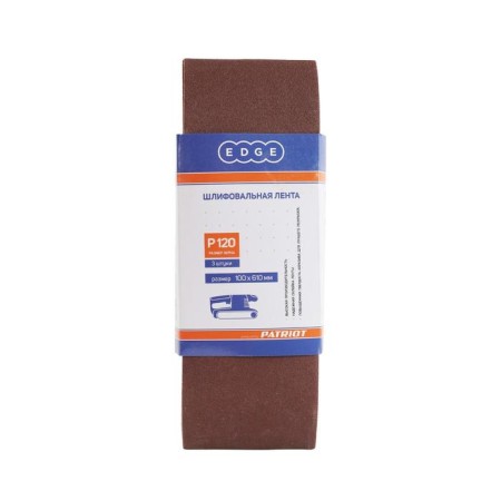 Abrasive tape Edge by Patriot, 100x610 mm, P120, 3 pcs.-1