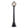 Sadovo-park lamp Feron PL3706, IP44, E27, 60 W, 180x180x1000 mm, black color
