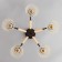 Tahiti chandelier 5x60W E27 Black+tree 55.5x55x31cm SVK