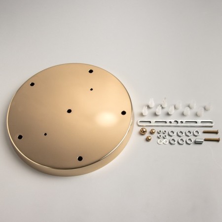 The base for the lamp "Circle-5" gold is 29.5x29.5x2.5cm