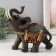 Polystone souvenir "Dark Elephant in Red Popone" MIX 16.5x8x17.5 cm