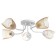 Chandelier 1341001/5br E27 15W white-brown BayerLux