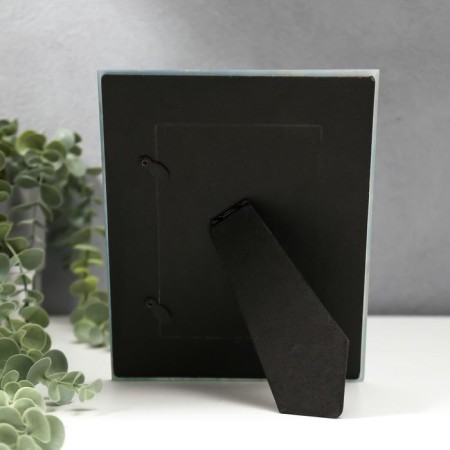 Photo frame glass 10x15 cm "Blooming apple tree and pigeons" 17x22 cm-3