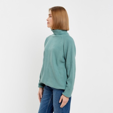 Jumper female minku: casual collection olive color, size 46-1