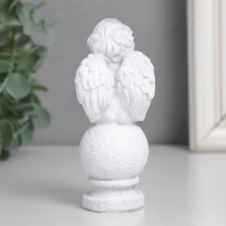 Polystone souvenir "Snowthrough angel on the ball" MIX 4.5x5x11.5 cm-3