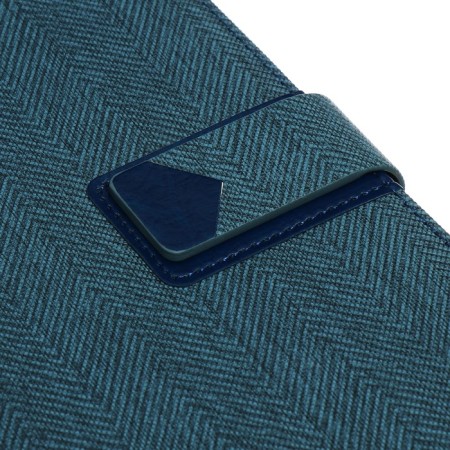 Organizer, A5, 128 sheets, a cage, the cover of the leatherette, with a knife, "patterns", blue-4