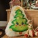 New Year. Pillow Ethel "Cute Christmas tree" 32x38 cm, 100 p/e, velor