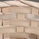 Wicker basket, D13 x h9.5/28 cm, bamboo, gray