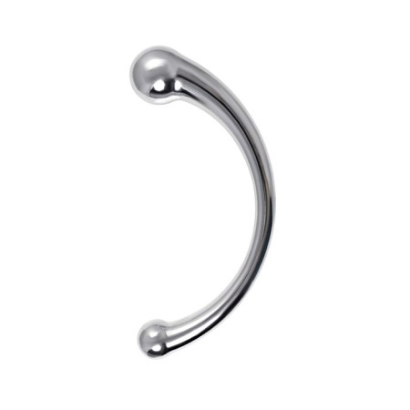 Metal dildo Metal by Toyfa, Metal, Silver, 21 cm-2