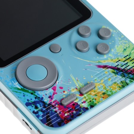 GARRACTION GOLD G5, with a gamepad, AV cable, 8 bits, 800 games, blue-4