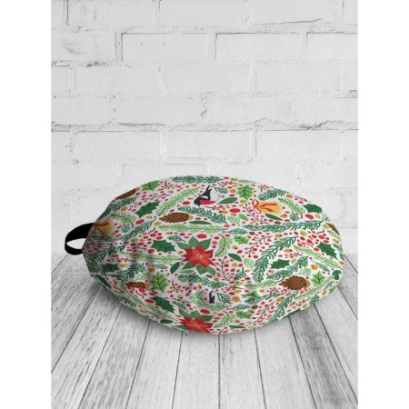 Pillow Sidushka "Christmas mood", decorative, d = 52 cm