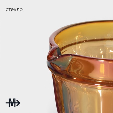 Glass Glass Magistro "La-Channel", 1.1 L, Amber color-1