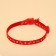 Fly collar "paw" luminous, with a bell and suspension, 30 x 1 cm, polyester, red 1067108