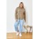 Female jumper, size 60, brown color