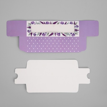 Box for Makarun, confectionery packaging "Lavender", 18 x 5.5 x 5.5 cm-4