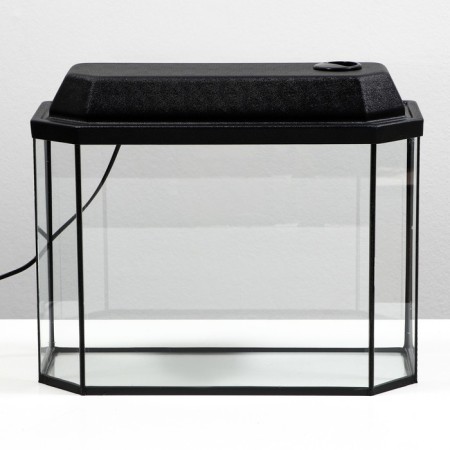 Aquarium "Panoramic" with a lid, 25 liters, 44 x 18.5 x 31/36.5 cm, black-5