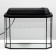 Aquarium "Panoramic" with a lid, 25 liters, 44 x 18.5 x 31/36.5 cm, black