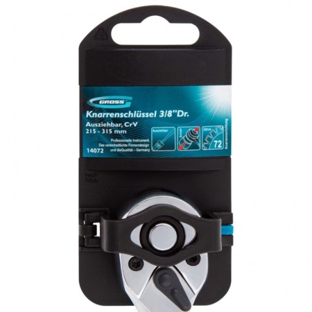 Rattles GROSS, telescopic, 3/8 ", 215-315 mm, CRV, chronic-3