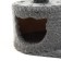 Complex for cats with a claw, round, 3-level, 65 x 36 x 107cm, smoky