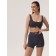 Female top on wide straps Mirey, size 44, gray color