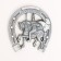 Suspended decor "Zhkova George the Victorious" steel with an echo