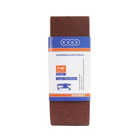 Abrasive tape Edge by Patriot, 100x610 mm, P40, 3 pcs.-1