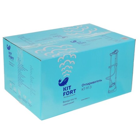 KitFort KT-913 steamer. floor, 2000 watts, 1300 ml, 35 g/min, cord 1.9 m, white-beige-8