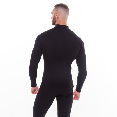 Male thermal underwear (fufaika, pants) print wolf, black color, size 52-7