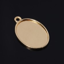 Frame with a setting A2259, a platform 18 × 25mm, color gold