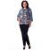 Female blouse, size 46, gray color