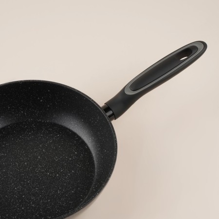 Aluminum pan with high side SL Home, D = 24 cm, h = 6.3 cm, anti -stick coating, induction, black color-5