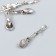 Souvenir wallet metal "spoon with mouse" 4.5x1.1 cm