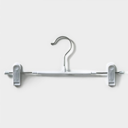Pannings for trousers and skirts with clamps, set 10 pcs, 30 × 12.5 cm, white color-2