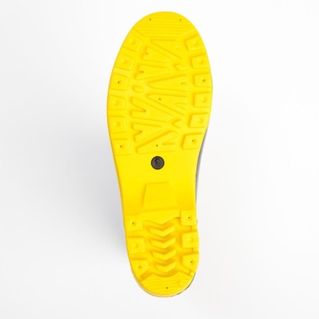 Women's rubber boots, black+yellow, size 36-4