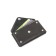 Business card, department on the button, black color