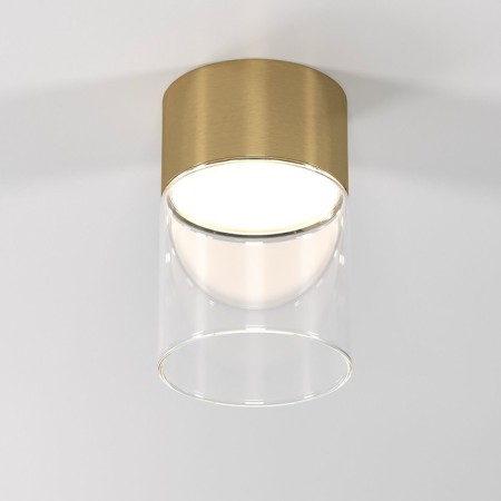 Luminous Ceiling accent Elektrostandard, Lumen LED 10 W, 80x80x120 mm, IP20, brass color-1
