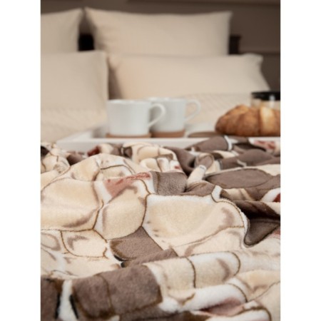 Texrepublic blanket, size 200x220 cm, beige color-6