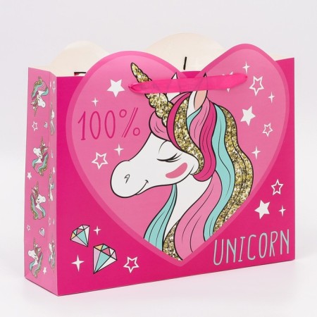 Gift package, 40x31x11.5 cm, packaging, Minnie Mouse and unicorn-2