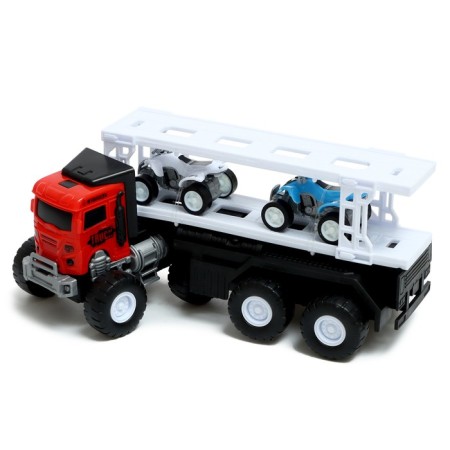 Truck Inertial "Avtovos", with 2 ATVs, color mix-3
