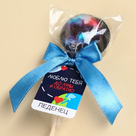 Lollice "I love to the moon and vice versa" Taste: Cola, without sugar, 17 g.-3