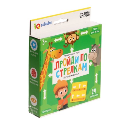 Developing game “Go through the shooters. We study animals ", 24 cards, 3+-6