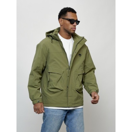 Male spring jacket, size 48, green color-8